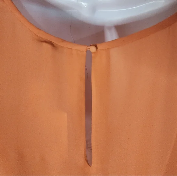 Joie Rancher Silk Pocket Vibrant Coral Top NWT Women's L - Picture 7 of 10